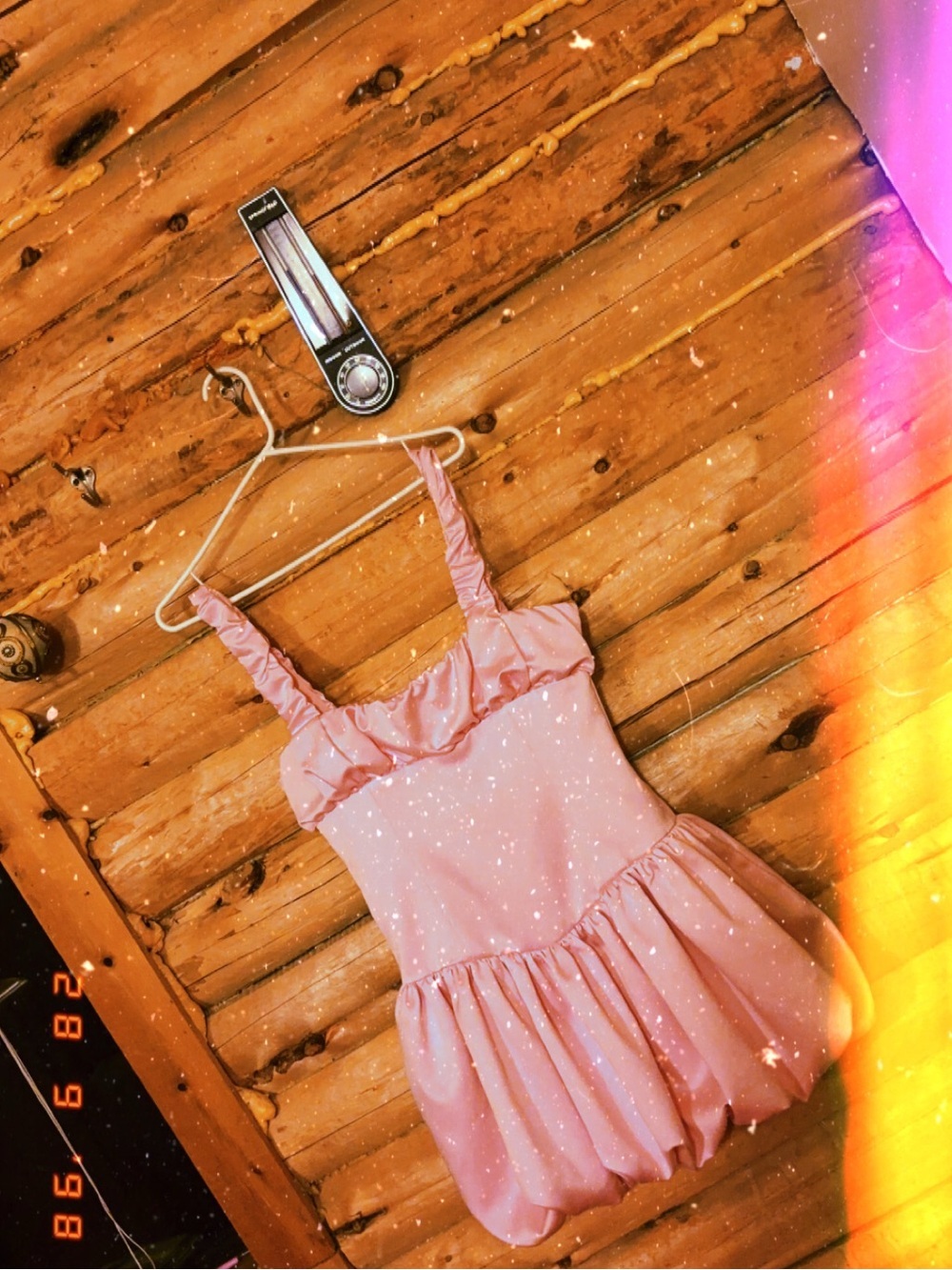 Pink bubble mini dress 👗
